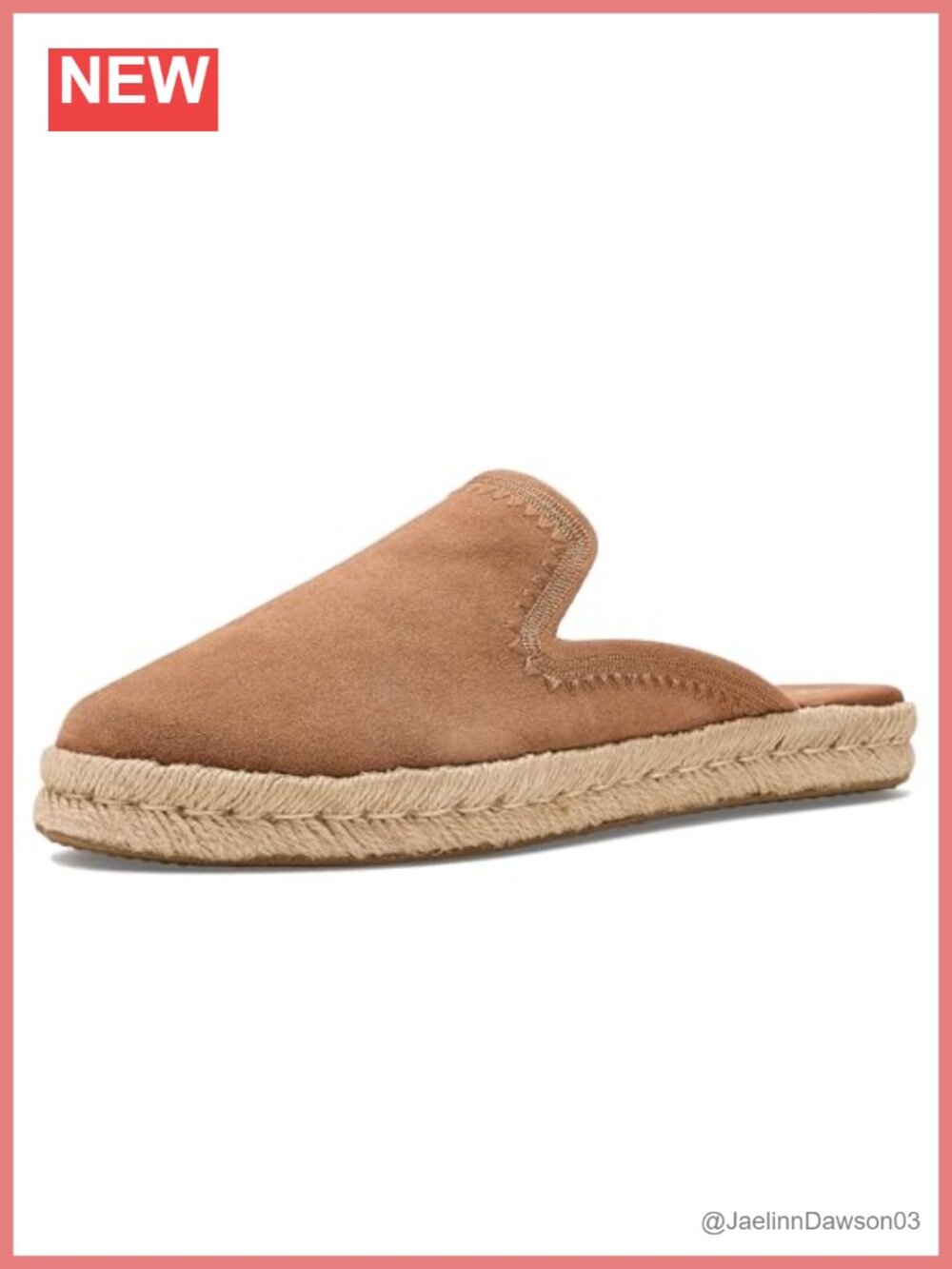 TOMS Santiago Mule Suede Slip-On Comfort Espadrille